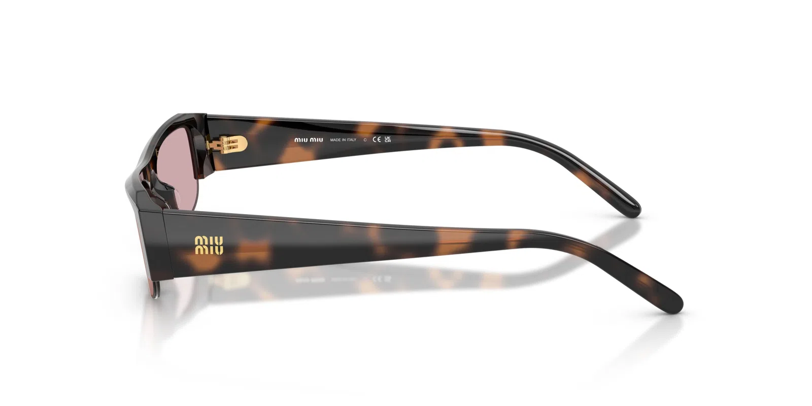 Miu B07S Sunglasses - Havana Mauve - view 3